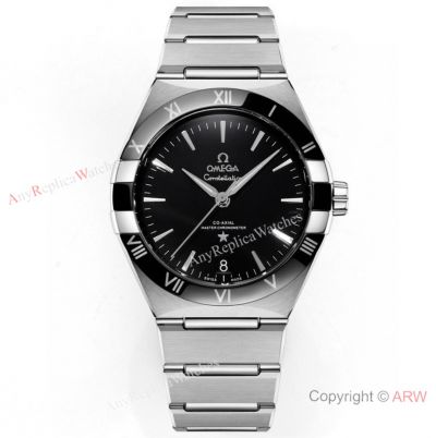 NEW 41mm - AAA Swiss Omega Constellation 41 V+ Factory 8900 Full Steel Black Dial Watch